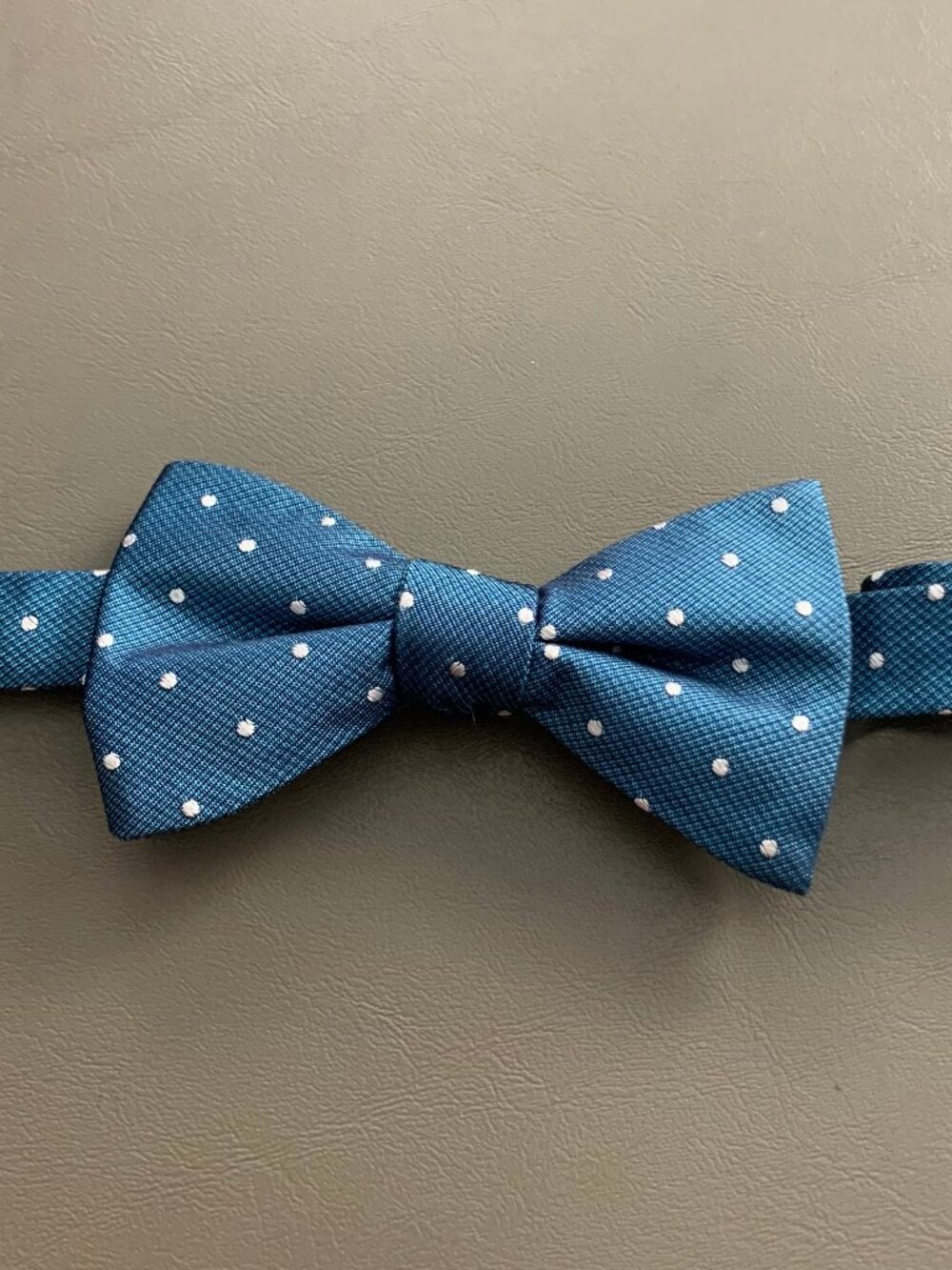 Ryan Seacrest Distinction Men's Burke Dot Pre-Tied Silk Bow Tie, Teal, One Size